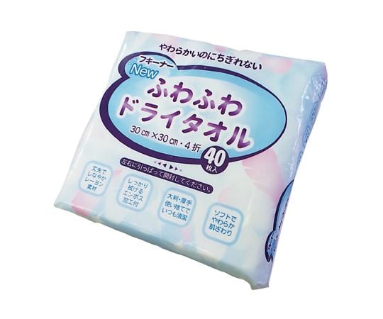 Fluffy Dry Towel (Fukiner) 1 bag (40 sheets) 1 bag (40 sheets)