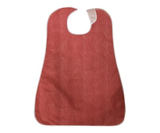防水食事用エプロン デニムレッド SE-72DMR 1枚