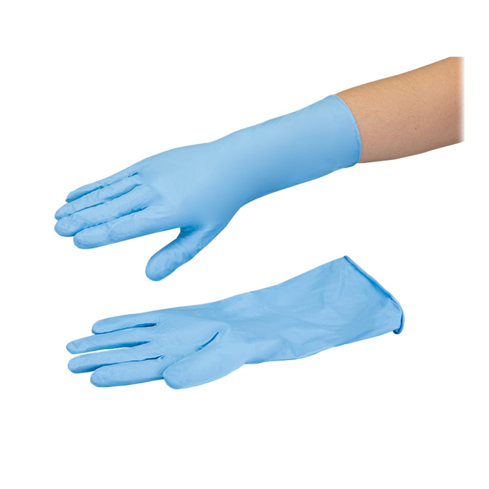 Nitrile Fit Thin Model Robe Blue S No.330 S 1 pair