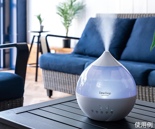 超音波加湿器 デュードロップL ハイブリッド式(超音波+ヒーター) HFT-1718WH 1台