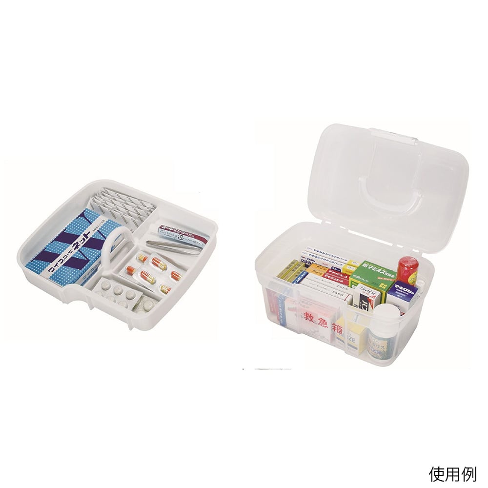 Carrying First Aid Kit Clear 1pc