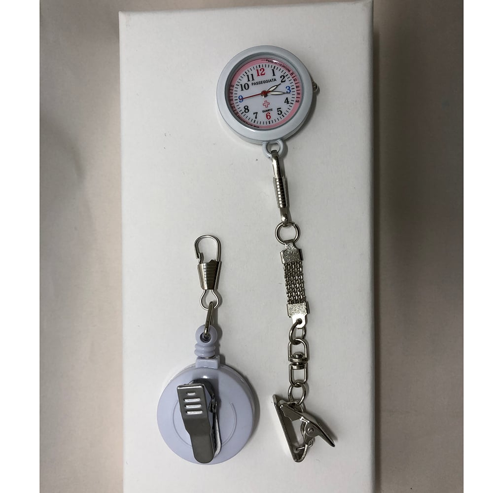 Nurse watch with 2 clips and reels SNW101 1 piece