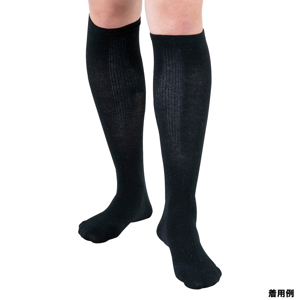 着圧ソックス(足底サポート) ブラック 1足