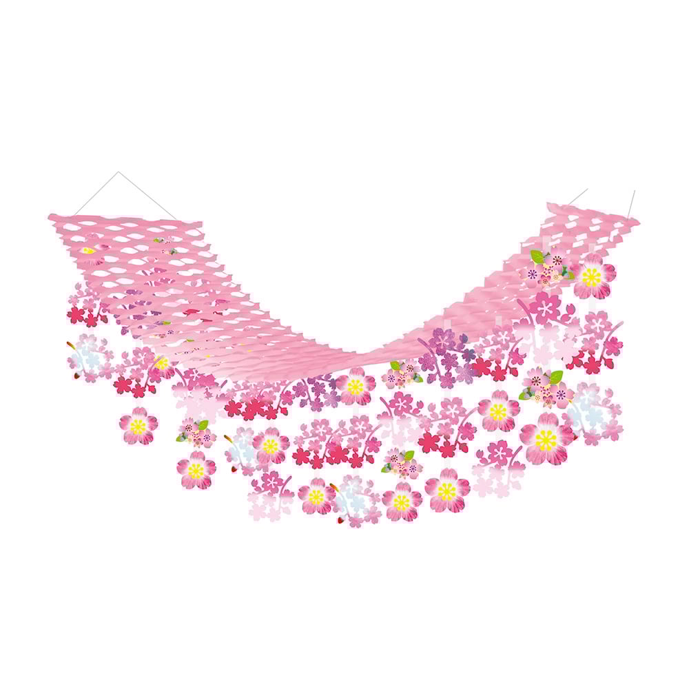 イベント装飾(プリーツハンガー)桜ミックス SPPH4558 1個