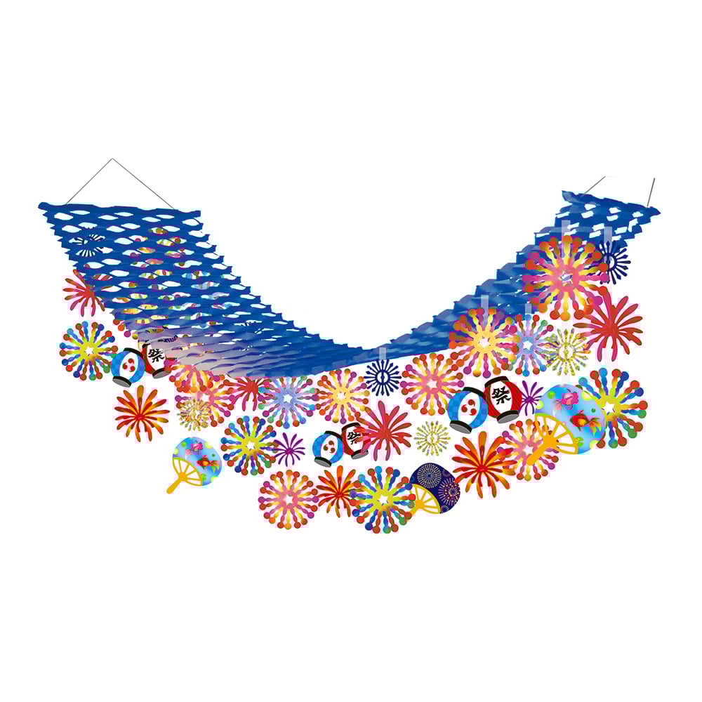 Event decoration (pleated hanger) Paper lantern fireworks SUPH4007 1 piece