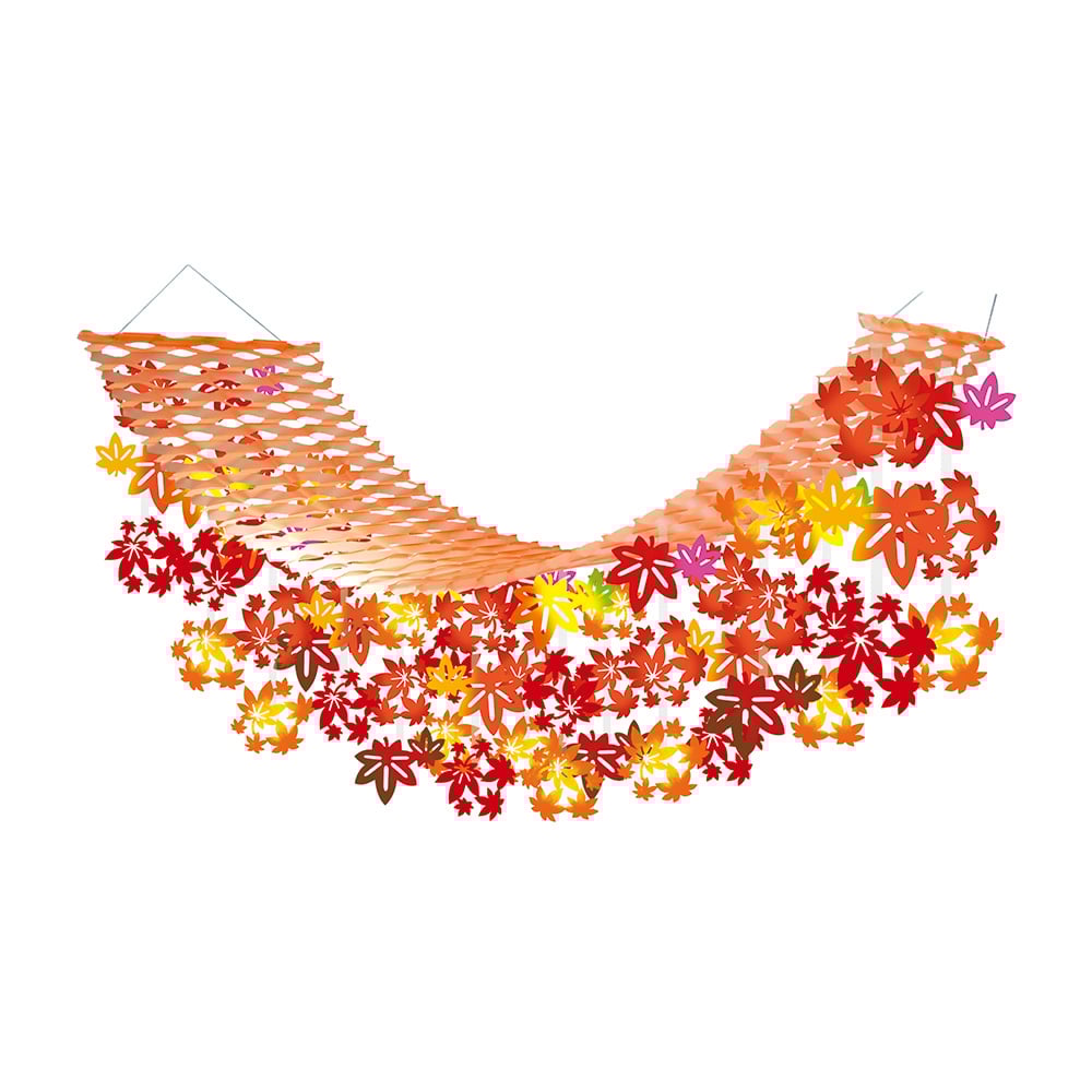 イベント装飾(プリーツハンガー)散策紅葉 AUPH4416 1個