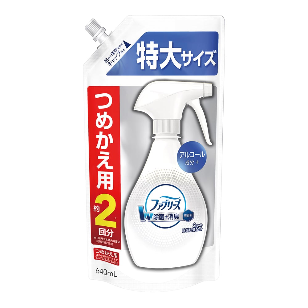 Febreze (Double Disinfection + Deodorization) Refill (2 uses) 640mL 4902430658232 1 bottle