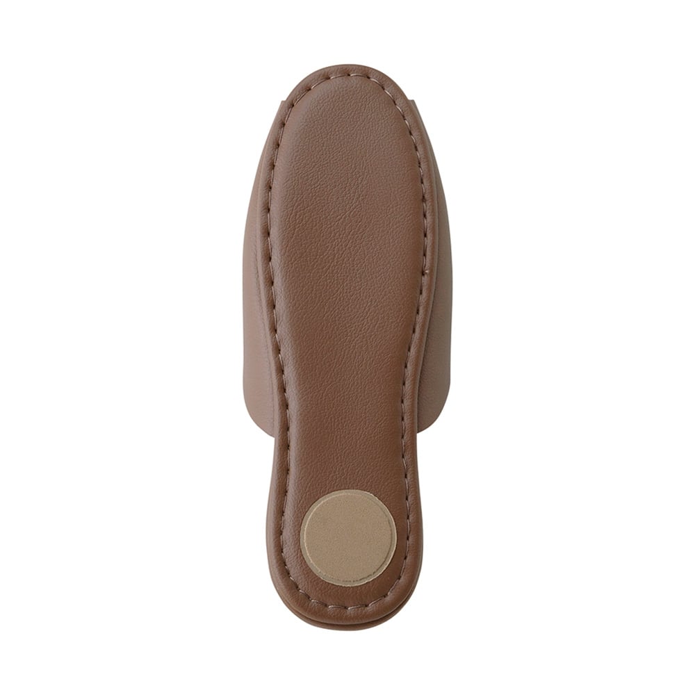 抗菌多機能ビニールスリッパ(かぶり)23~26cm ブラウン 574891 1足