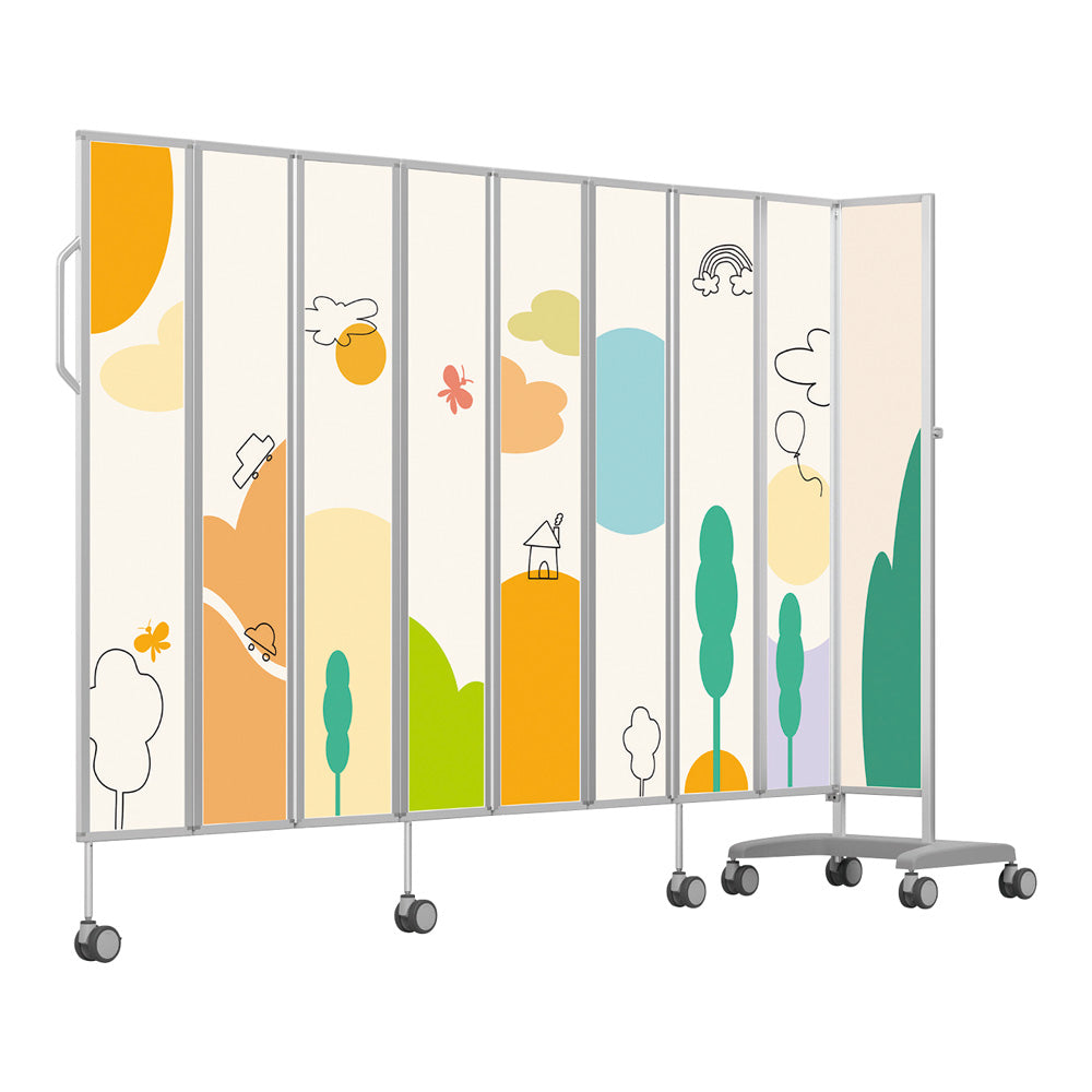 モバイルパーテーション 1800×1650mm FMS16506-WH01-ASO 1セット