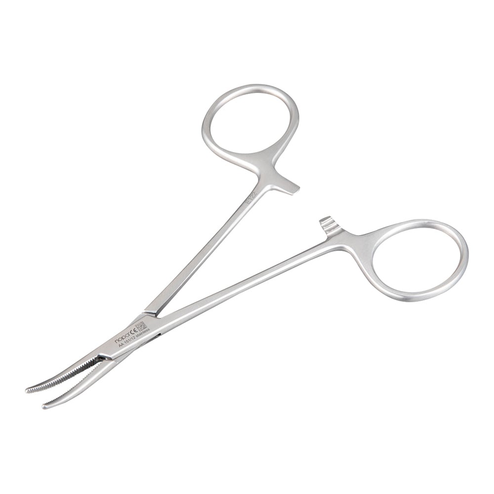 Mosquito Hemostatic Forceps, Curved, Hookless, AA151/12, 1 pc