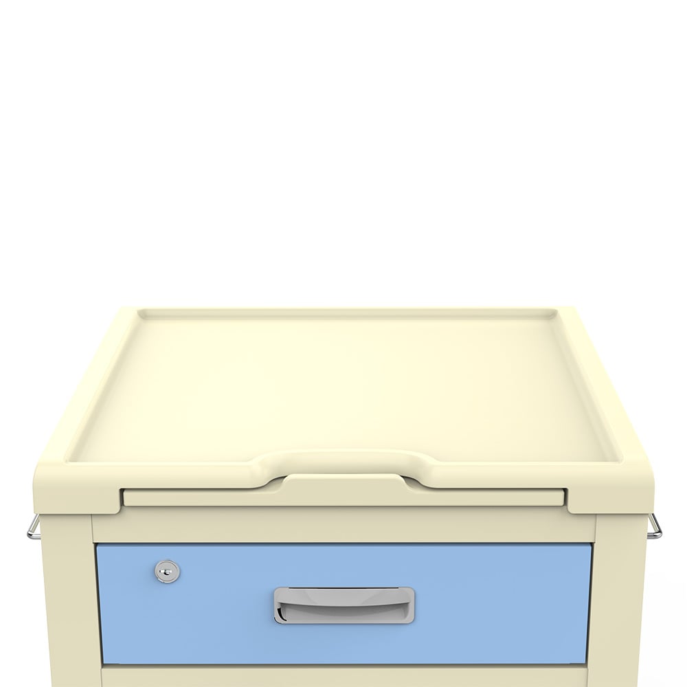 Bedside table, blue, BS30BL, 1 piece