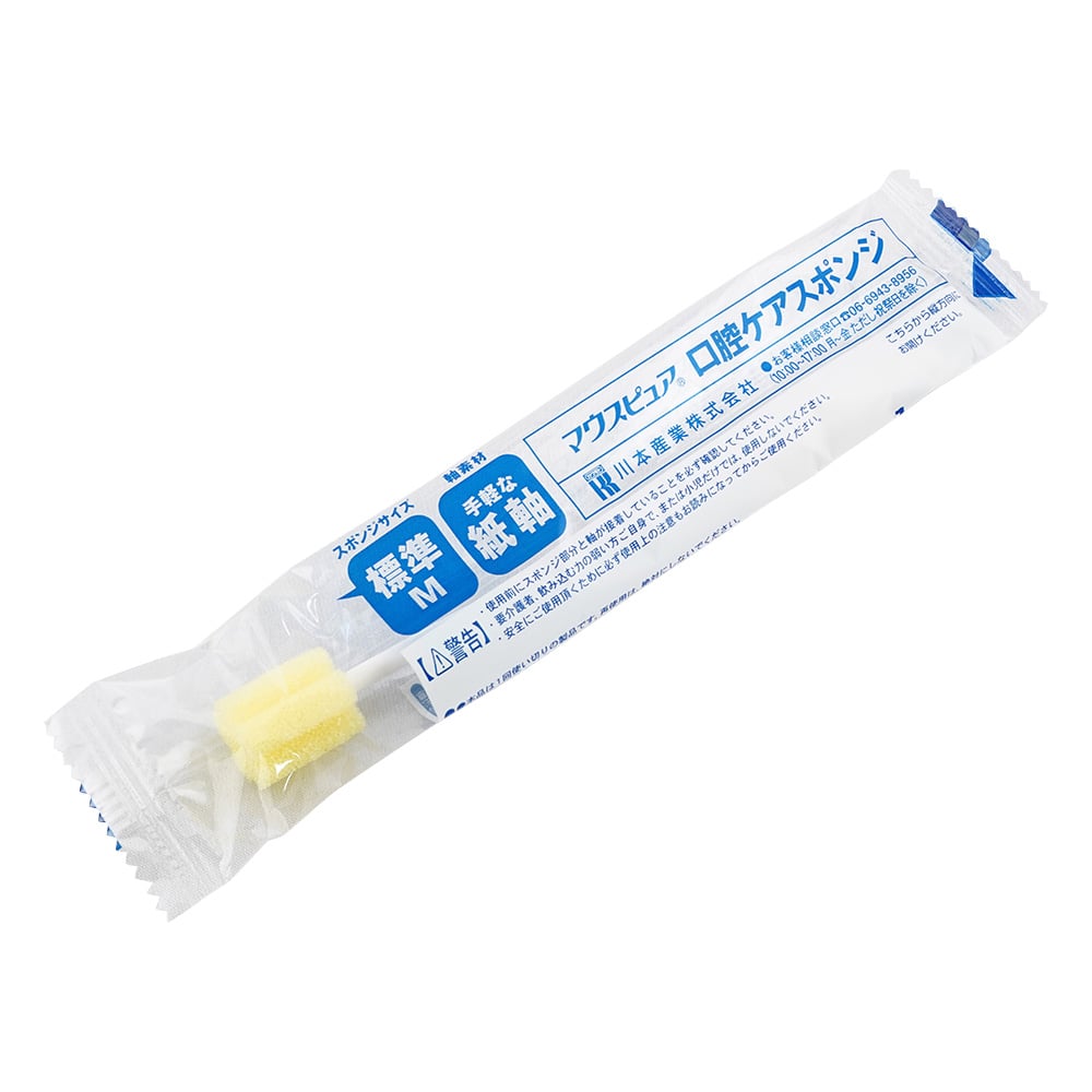 구강 케어 스폰지 (마우스 퓨어 (R)) 종이 축 M · 보통 50 개 039-102052-00 1 상자 (50 개 입)
