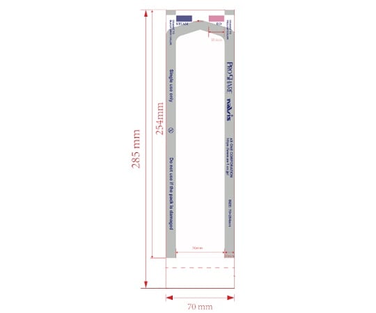 プロシェア滅菌バッグ 70×254mm 200枚入 SPS-2 1箱(200枚入)