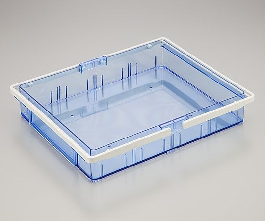 Combination medication box, outer box with handle, blue, 1 piece