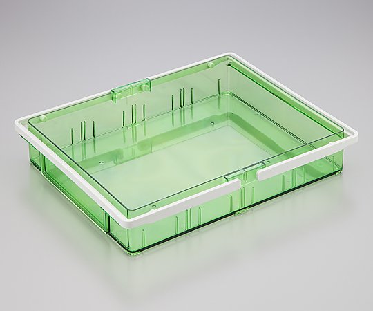 Combination medication box, outer box with handle, green, 1 piece