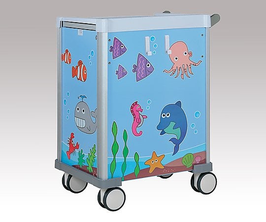 小児科用カート(LUXE) ブルー 690×540×930mm LX3405PROS 1台