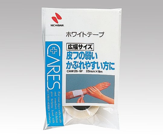 케어즈(TM) 화이트 테이프 25mm×9m CAW25-9F 1권/봉투