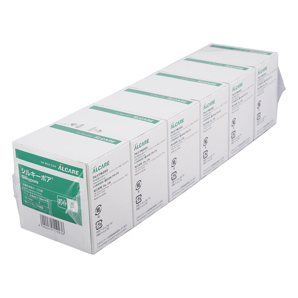 Silkypore® White 5cm x 10m No. 5 1 pack (6 rolls) 11923 1 pack (6 rolls)