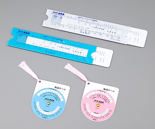 Infusion gauge, round, blue, 25-3040, 1 piece