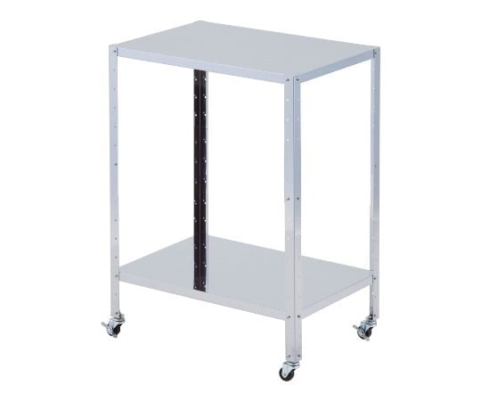 Stainless steel wagon, large, 2-tier, pre-assembled, large, 2-tier, 1 unit