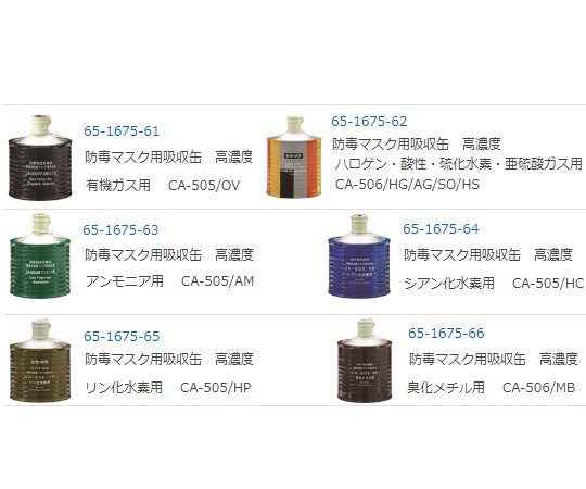 Isolation type gas mask (for high concentration 2.0% or less) full-face GM161-2 1 piece