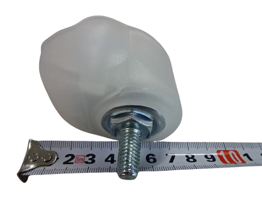 φ50 Single Wheel Caster for Navigator Stand with Cover, White, 1 Piece