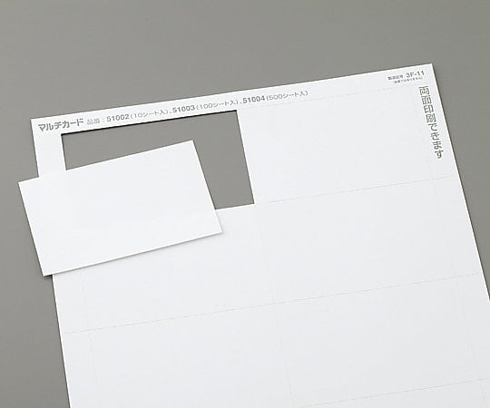 Multi-card A4 size 10 sides plain white 100 sheets 51003 1 bag (100 sheets)