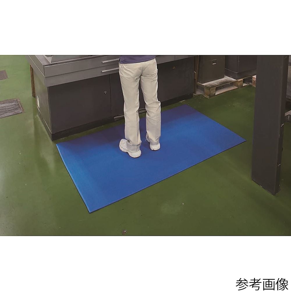 クッションマット (ブルー/610×910×9mm) F-154-6 1枚
