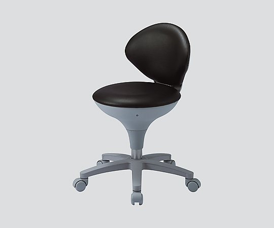 スツール 背付き ブラック WS-021-VBK 1脚