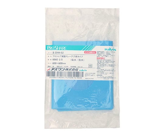 프로 쉐어 멸균 드레이프 600×600mm 1봉(10포입) 6060(구멍 있음) Q/B 1봉(10포입)
