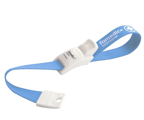 Latex-free one-touch tourniquet (Four Medic Plus) Light blue CL200 1 piece