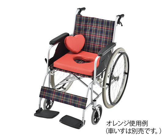 車いすハートクッション オレンジ HEART-O 1個