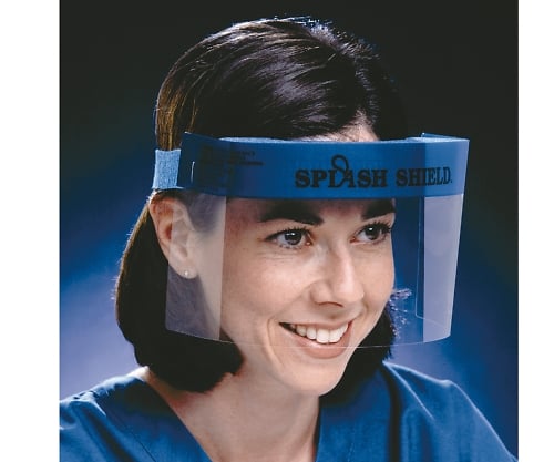 Disposable face shield (splash shield) 1 box (1 sheet x 24 bags) Short type 1 box (1 sheet x 24 bags)