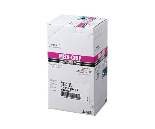 수술용 장갑 메디 그립 파우더 프리 50쌍 8165MG 1상자(1쌍×50팩입)