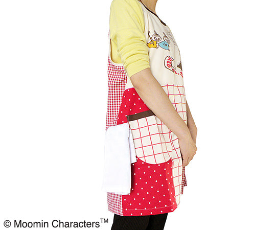 Moomin Apron Little My Side Button Type Red ST-IM0016 1 piece