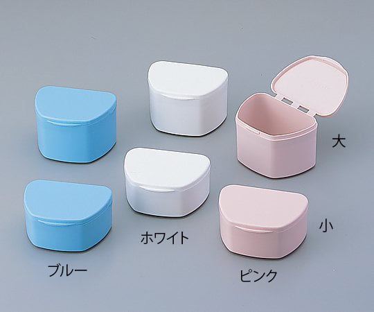 Denture case (denture box) White, small, 10 pieces, 1 box (10 pieces)