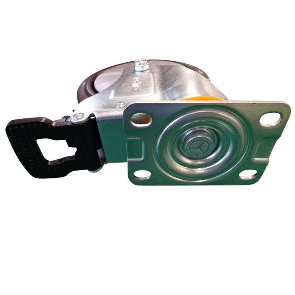 φ125mmキャスター ストッパー有・高弾性・4点止め(オムツ交換車201CN用) 1個