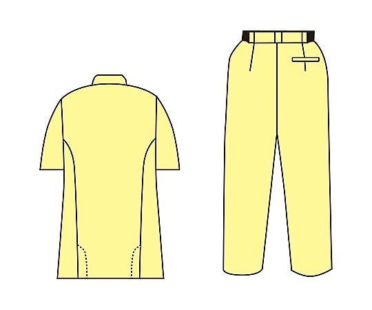 진찰의(남성용/반소매 상의) M 72-952 1장