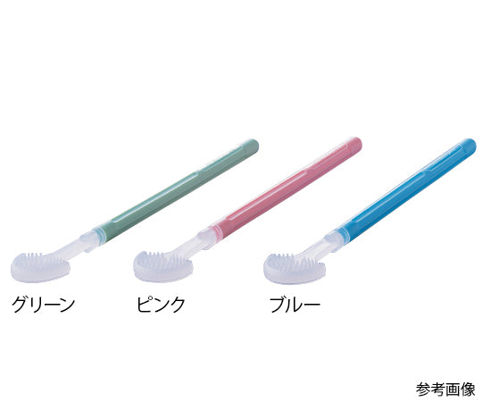 Soft resin tongue cleaning brush, pink, 1 piece