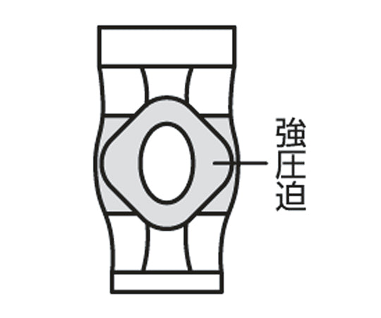 Asmedi Supporter Properly Tightening Sleeve Type Knee (Support Level 3) M #108359 1 pc