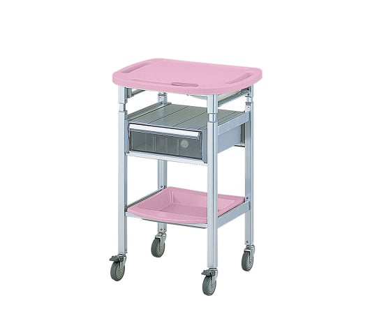 Computer Processing Cart, Height Adjustable (with Drawer), Pink, AO-SH-P, 1 pc