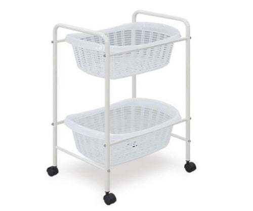 脱衣カゴ 2段用 ホワイト TB-73-06 1個