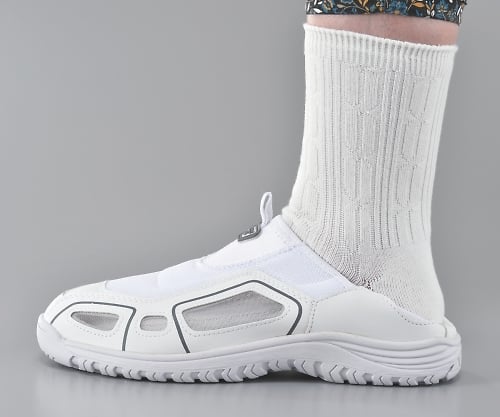 Slip-on shoes (Creos Plus) White 25.5cm 840W 1 pair