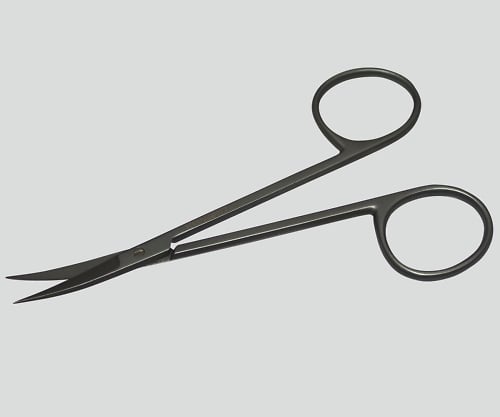アイリス剪刀(眼科剪刀 チタン製) 曲 TN-0340477 1本