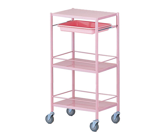 Colorful medical cart (mini) 3-tier pink 470 x 320 x 915 mm NCCM-3HP 1 unit