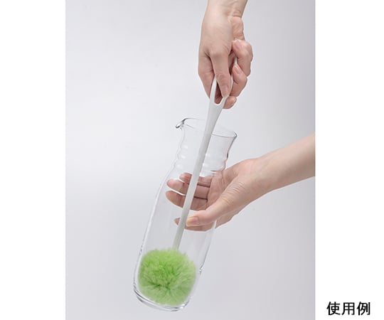 Brush for cleaning water bottles and other coolers, green, BL-45, 1 piece