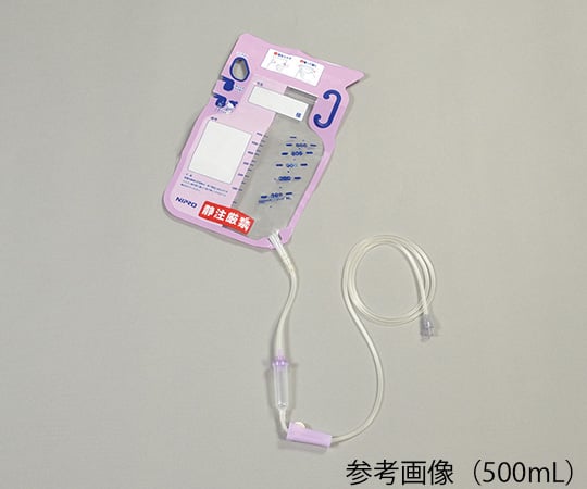 Enteral nutrition bag, zipper type, EOG sterilized, 500mL, 25 pieces, 60-100, 1 box (25 pieces)