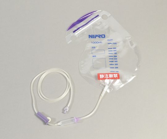 (Divided) Nipro ED Bag A, Zipper Type, EOG Sterilized, 1000mL, 5 Pieces, 60-224, 1 Bag (5 Pieces)