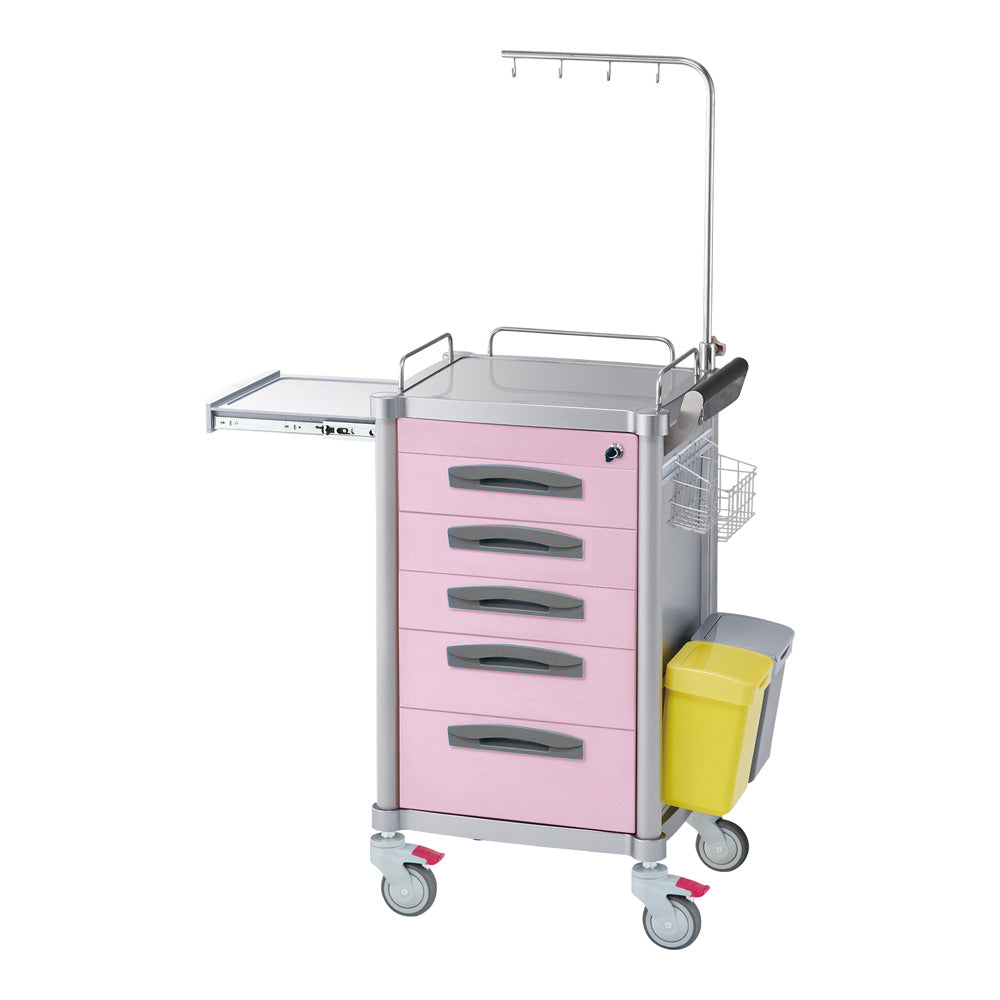 JUST Emergency Cart Pink JEC264P 1 unit