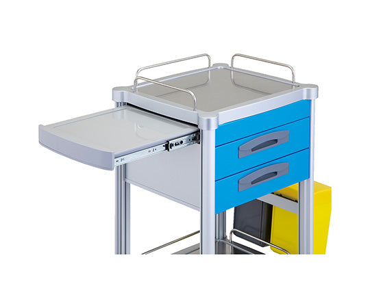 JUST Nursing Cart, 2 drawers/1 shelf, Blue, JNC264BB, 1 unit